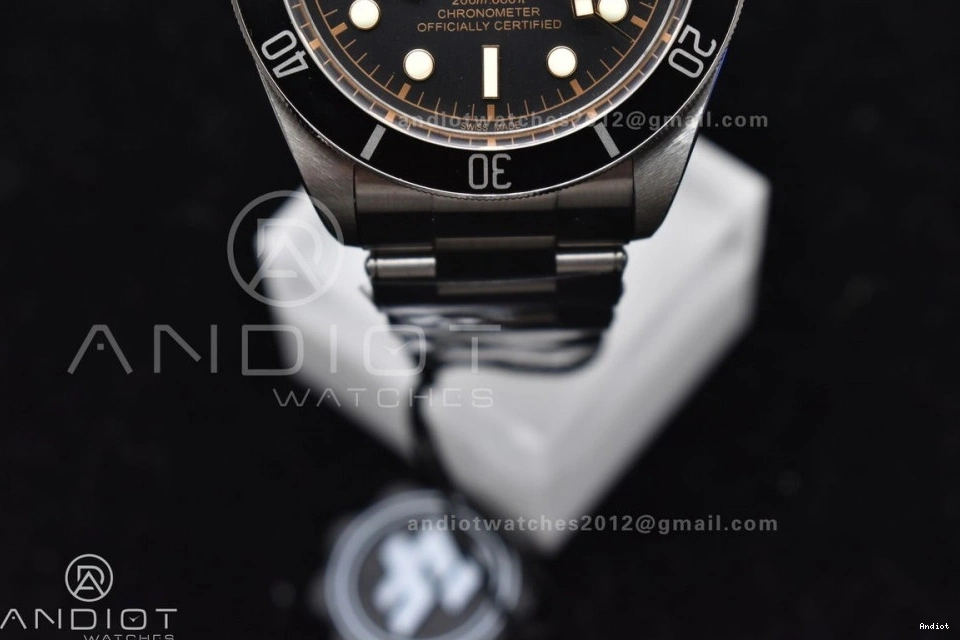 Black V5 A2824 SS Bay Bezel on 1:1 Black ZF Edition Heritage Best Bracelet 0520